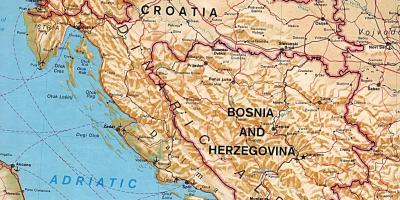 Kart som viser Slovenia