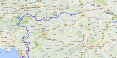 Kart over Slovenske mountain trail